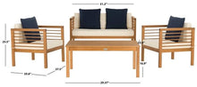 Load image into Gallery viewer, Alda 4 Piece Outdoor Set With Accent Pillows Design: PAT7033A - New Orleans Habitat for Humanity ReStore Elysian Fields
