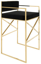 Load image into Gallery viewer, Kian Velvet Directors Stool- SFV3502A - New Orleans Habitat for Humanity ReStore Elysian Fields

