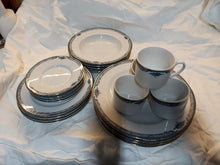 Load image into Gallery viewer, 24 pc Christopher Stuart (Y0243 Marquesa) fine china set. 4 ea. salad, soup, dinner, tea cups, &amp; saucers - New Orleans Habitat for Humanity ReStore Elysian Fields
