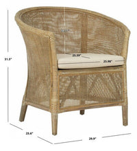 Load image into Gallery viewer, Alexana Rattan Armchair Design: ACH6502A - New Orleans Habitat for Humanity ReStore Elysian Fields
