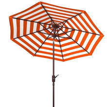 Load image into Gallery viewer, Athens Inside Out Striped 9ft Crank Outdoor Auto Tilt Umbrella Design: PAT8007O - New Orleans Habitat for Humanity ReStore Elysian Fields
