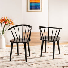 Load image into Gallery viewer, Blanchard 18&#39;&#39; H Black Curved Spindle Side Chair Set of 2 - New Orleans Habitat for Humanity ReStore Elysian Fields
