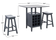 Load image into Gallery viewer, Casey 3 Pc Set Drop Leaf Pub Table Design: AMH8504C - New Orleans Habitat for Humanity ReStore Elysian Fields
