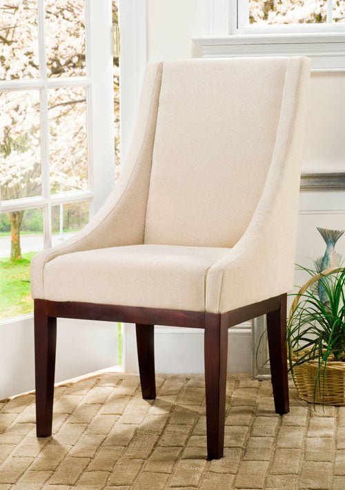 Crème Fabric Sloping Armchair Design: MCR4500B - New Orleans Habitat for Humanity ReStore Elysian Fields