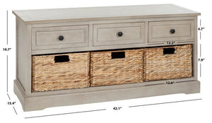 Damien 3 Drawer Storage Bench Design: AMH5701A - New Orleans Habitat for Humanity ReStore Elysian Fields
