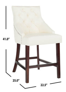 Eleni Tufted Wing Back Counter Stool Design: BST6305G-SET2 - New Orleans Habitat for Humanity ReStore Elysian Fields