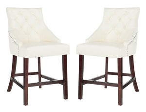 Eleni Tufted Wing Back Counter Stool Design: BST6305G-SET2 - New Orleans Habitat for Humanity ReStore Elysian Fields