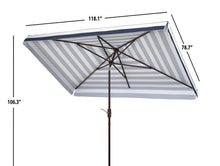 Load image into Gallery viewer, Elsa Fashion Line 6.5 X 10 Ft Rect Umbrella Design: PAT8303A - New Orleans Habitat for Humanity ReStore Elysian Fields
