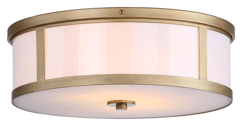 GOLD AVERY CEILING DRUM LIGHT - New Orleans Habitat for Humanity ReStore Elysian Fields