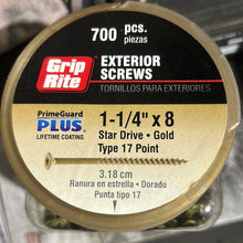 Load image into Gallery viewer, Grip rite exterior screws 1-1/4x8 - New Orleans Habitat for Humanity ReStore Elysian Fields
