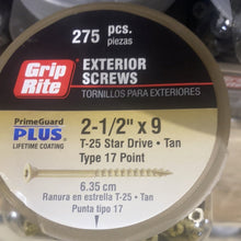 Load image into Gallery viewer, Grip rite exterior screws 2-1/2 x 9 - New Orleans Habitat for Humanity ReStore Elysian Fields
