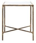 Jessa Forged Metal Square End Table SFV9503C - New Orleans Habitat for Humanity ReStore Elysian Fields