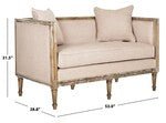 Load image into Gallery viewer, Leandra Linen French Country Settee Design: FOX6237B - New Orleans Habitat for Humanity ReStore Elysian Fields

