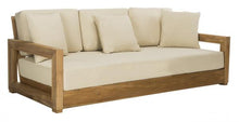 Load image into Gallery viewer, Montford Teak 3 - Seat Sofa Design: CPT1004A - New Orleans Habitat for Humanity ReStore Elysian Fields
