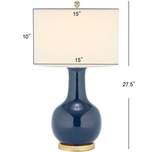 Load image into Gallery viewer, NAVY BLUE CERAMIC PARIS LAMP - New Orleans Habitat for Humanity ReStore Elysian Fields
