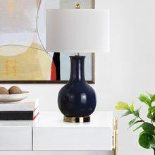 Load image into Gallery viewer, NAVY BLUE CERAMIC PARIS LAMP - New Orleans Habitat for Humanity ReStore Elysian Fields
