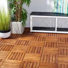 Load image into Gallery viewer, Osaka Wooden Floor Tiles 6 Slats-acacia Design: PAT7906A - New Orleans Habitat for Humanity ReStore Elysian Fields
