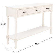 Load image into Gallery viewer, Peyton 3 Drawer Console Table White - New Orleans Habitat for Humanity ReStore Elysian Fields
