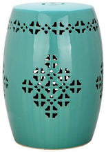 Load image into Gallery viewer, Quatrefoil Garden Stool Design: ACS4535C - New Orleans Habitat for Humanity ReStore Elysian Fields
