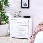 Load image into Gallery viewer, Raina Three Drawer Greek Key Nightstand Design: FOX6278F - New Orleans Habitat for Humanity ReStore Elysian Fields
