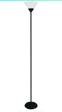 Load image into Gallery viewer, Simple Designs 1 Light Stick Torchiere Floor Lamp, Black - New Orleans Habitat for Humanity ReStore Elysian Fields
