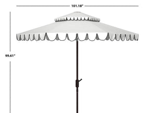 Venice 9ft Round Double Top Crank Umbrella Design: PAT8210E - New Orleans Habitat for Humanity ReStore Elysian Fields