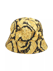 Versace Black & Gold Barocco Nylon Bucket Hat - New Orleans Habitat for Humanity ReStore Elysian Fields