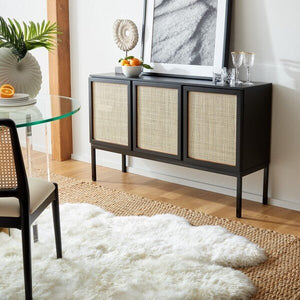 Zadie 2 Shelf Rattan Sideboard Design: MED5010D - New Orleans Habitat for Humanity ReStore Elysian Fields