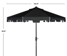 Load image into Gallery viewer, Zimmerman 9 Ft Crank Market Umbrella With Flap Design: PAT8000H - New Orleans Habitat for Humanity ReStore Elysian Fields
